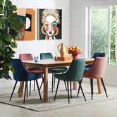 Temple &amp; Webster 180cm Natural Oak Wood Dining Table
