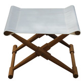 Temple &amp; Webster Belize Wooden Outdoor Deck Chair &amp; Footstool Set