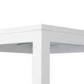 Temple &amp; Webster White Kos Square Aluminium Outdoor Bar Table