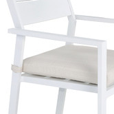 Temple &amp; Webster 4 Seater White Kos Outdoor Extendable Dining Set