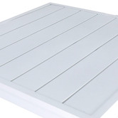 Temple &amp; Webster White Kos Square Aluminium Outdoor Bar Table