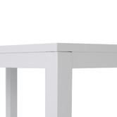 Temple &amp; Webster White Kos Rectangular Aluminium Outdoor Bar Table