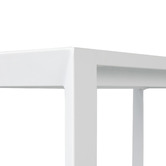 Temple &amp; Webster White Kos Aluminium Outdoor Dining Table