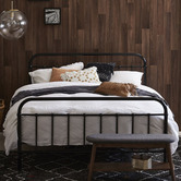Temple &amp; Webster Black Bailey Metal Bed Frame