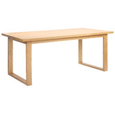 Temple &amp; Webster Natural Dining Table &amp; Bench Set