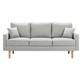 Temple &amp; Webster Andor 3 Seater Fabric Sofa