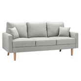 Temple &amp; Webster Andor 3 Seater Fabric Sofa