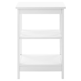 Temple &amp; Webster White Noosa Side Table with Shelf