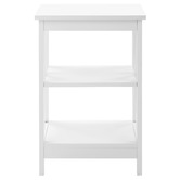 Temple &amp; Webster White Noosa Side Table with Shelf