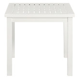 Temple &amp; Webster White Santa Cruz Acacia Outdoor Side Table