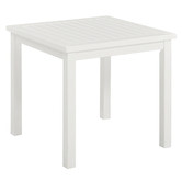 Temple &amp; Webster White Santa Cruz Acacia Outdoor Side Table