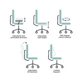 Temple &amp; Webster Howe Deluxe Ergonomic Home Office Chair with Headrest