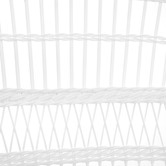 Temple &amp; Webster White Malawi Style PE Rattan Outdoor Cushioned Dining Chair