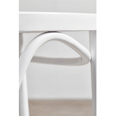 Temple &amp; Webster 65cm High Back Luca Beech Wood &amp; Rattan Barstool