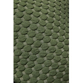Temple &amp; Webster Green Leo Quilted Cotton Cushion