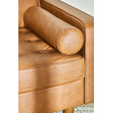 Temple &amp; Webster Tan Stockholm Faux Leather Sofa