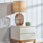 Temple &amp; Webster Havana Natural Rattan Table Lamp