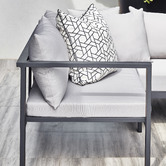 Temple &amp; Webster Felix 4 Seater Aluminium Outdoor Sofa Set