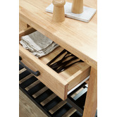Temple &amp; Webster Memphis Wooden Kitchen Island Trolley