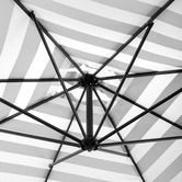 Temple &amp; Webster 2.59m Striped Brighton Cantilever Umbrella