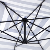 Temple &amp; Webster 2.59m Striped Brighton Cantilever Umbrella