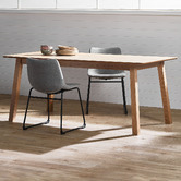 Temple &amp; Webster 180cm Natural Oak Wood Dining Table