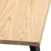 Temple &amp; Webster Natural &amp; Black Dining Table &amp; Bench Set