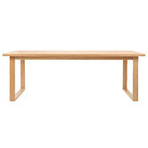 Temple &amp; Webster Natural Dining Table &amp; Bench Set