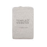 Temple &amp; Webster Pure French Flax Linen European Pillowcases