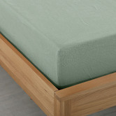Temple &amp; Webster Pure French Flax Linen Fitted Sheet
