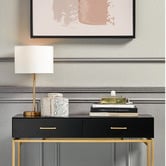 Temple &amp; Webster Gilt Brushed Brass Table Lamp