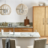 Temple &amp; Webster 65cm Windsor Provincial Linen Barstools