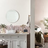Temple &amp; Webster Tate 600mm Round Frameless Wall Mirror