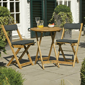 Temple &amp; Webster Cordoba 3 Piece Foldable Acacia Patio Set