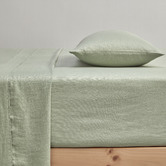 Temple &amp; Webster Pure French Flax Linen Fitted Sheet