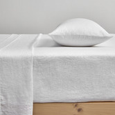 Temple &amp; Webster Pure French Flax Linen Fitted Sheet