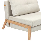 Temple &amp; Webster Brad Upholstered Single Sofa Bed