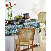 Temple &amp; Webster Luca Solid Beech Wood &amp; Rattan Dining Chairs
