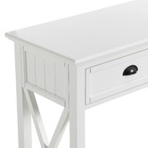 Temple &amp; Webster White Hamptons 2 Drawer Console Table