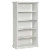 Temple &amp; Webster White Hamptons Large Closed Bookshelf