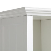 Temple &amp; Webster White Hamptons Small Closed Bookshelf