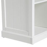 Temple &amp; Webster White Hamptons Small Closed Bookshelf