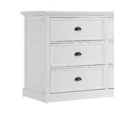 Temple &amp; Webster White Hamptons 6 Drawer Chest