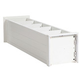 Temple &amp; Webster White Hamptons Small Closed Bookshelf