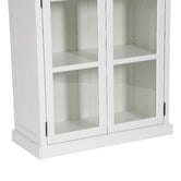 Temple &amp; Webster White Hamptons 2 Door Display Cabinet