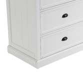 Temple &amp; Webster White Hamptons 6 Drawer Chest