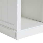 Temple &amp; Webster White Hamptons Small Closed Bookshelf