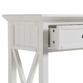 Temple &amp; Webster White Hamptons 2 Drawer Console Table