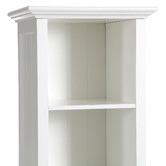 Temple &amp; Webster White Hamptons Small Closed Bookshelf