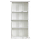 Temple &amp; Webster White Hamptons 2 Door Display Cabinet